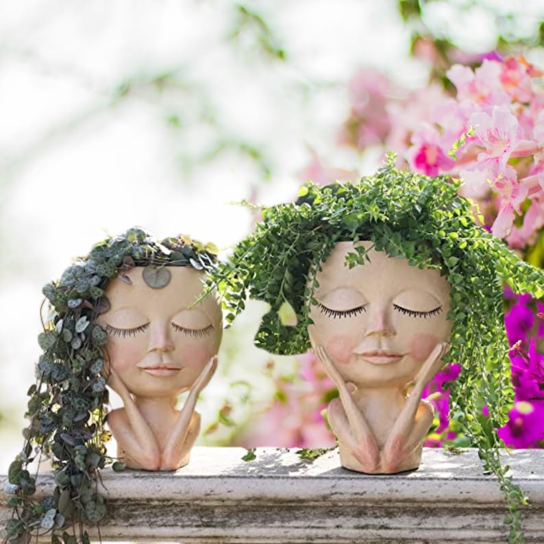 💝2023 HOT SALE-Girl Face Head Planter mysite