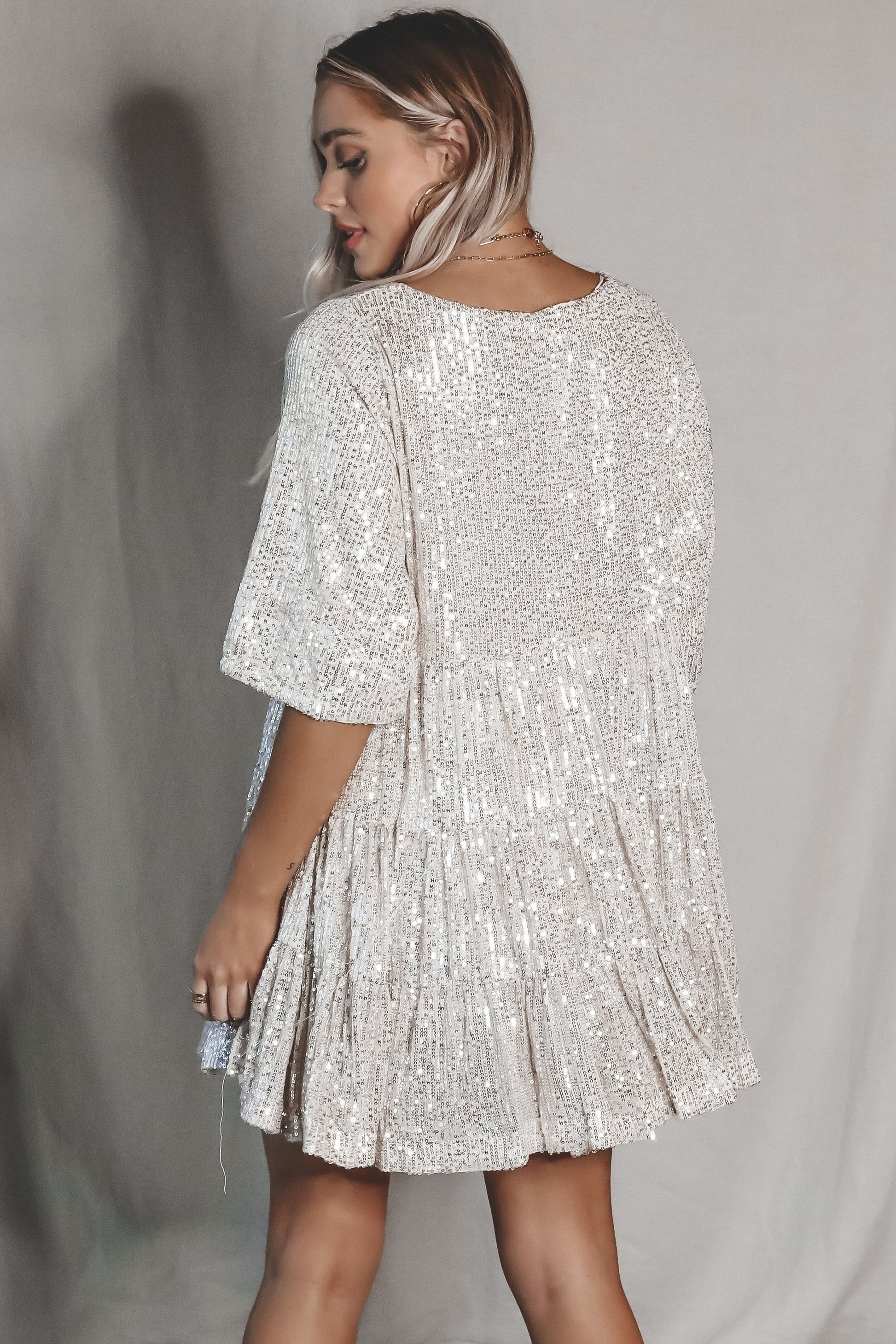 ✨2023 Sequin Baby Doll Dress mysite