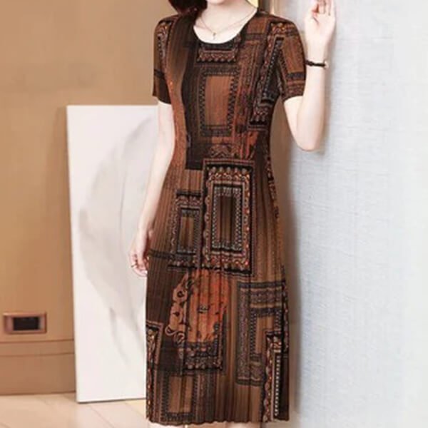 Fashionable Pleated Dress mysite