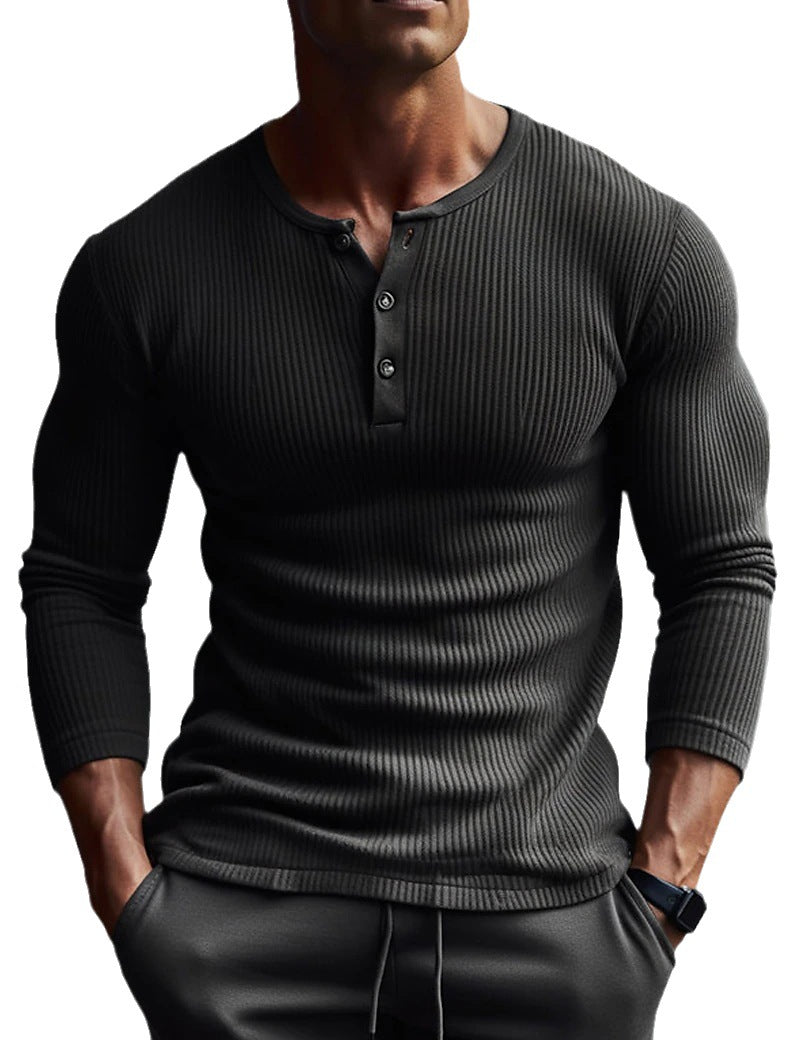 V-NECK LONG-SLEEVED SPORTS T-SHIRT mysite