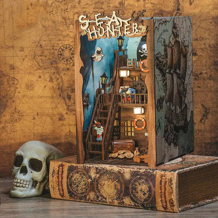 PAUPOOTM 3D Wooden Puzzle Bookend uber7