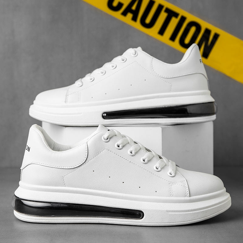 Little White Shoes Breathable Sponge Cake Thick Bottom Sneakers Air Cushion Men's Shoes