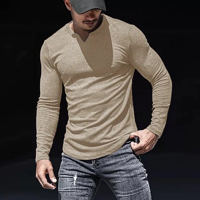 V-NECK LONG-SLEEVED SPORTS T-SHIRT mysite