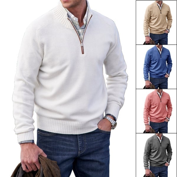 ✨Today's Deal - Men's Cashmere Zipper Basic Sweater (Buy 2 Free Shipping)😍 mysite