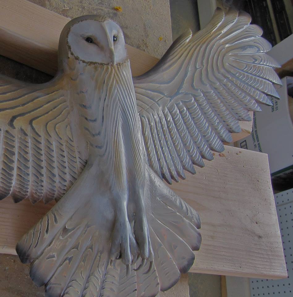 Last Day 49% OFF-Barn Owl Wall Art - Hand Carved Art mysite