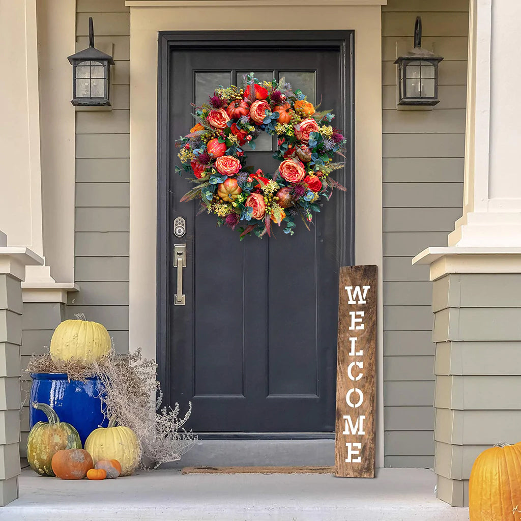 🔥Fall Peony and Pumpkin Wreath - Year Round Wreath mysite