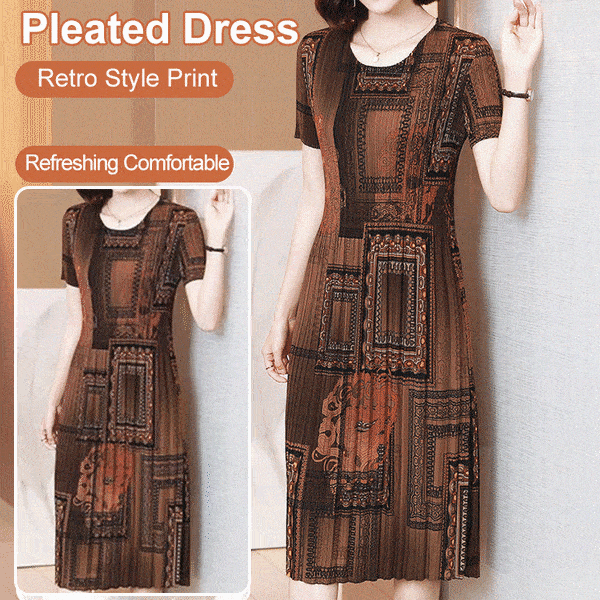 Fashionable Pleated Dress mysite