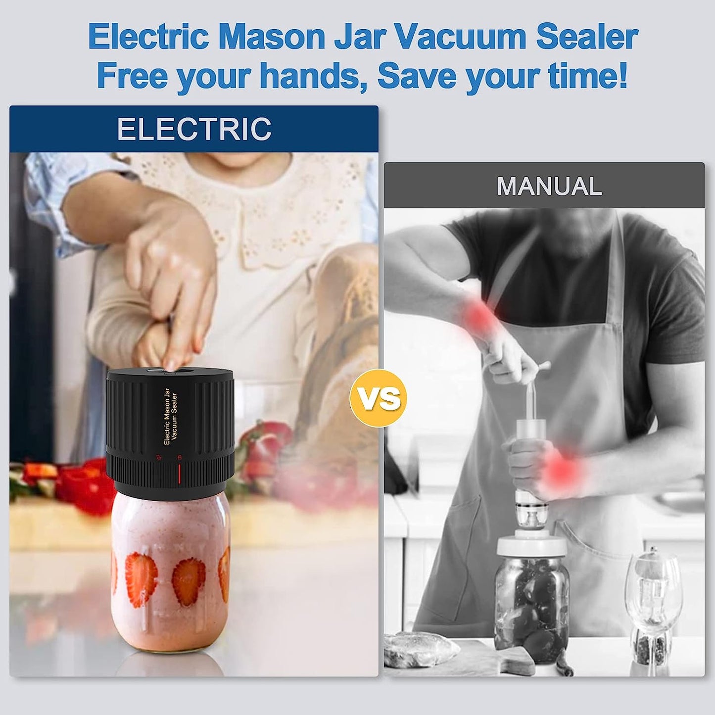 🎄Christmas Sale🎅Electric Vacuum Sealer For Mason Jars