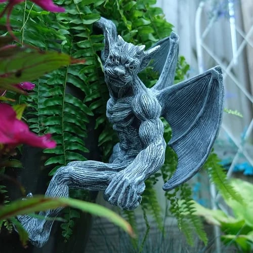 🔥 Dragon Winged Gargoyle Fence Hanger mysite