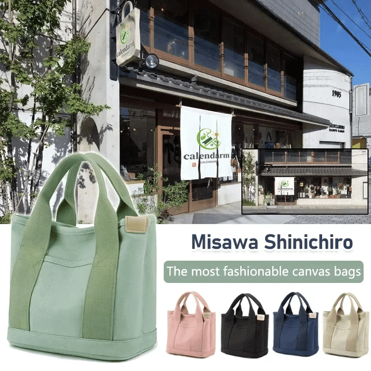 [Japanese handmade]Large capacity multi-pocket handbag mysite