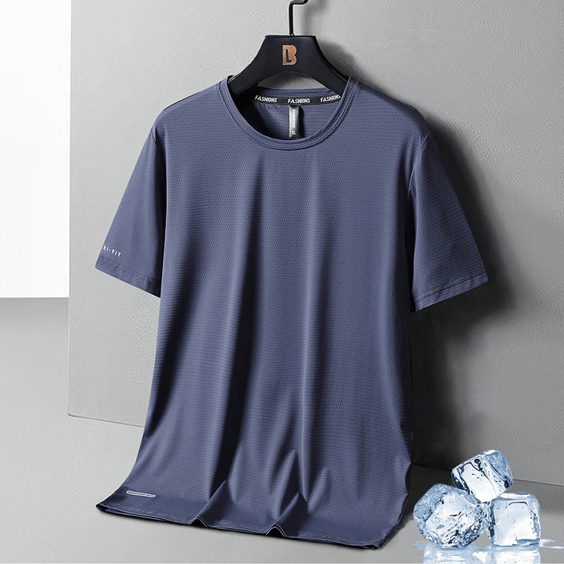 Ice Silk Round Neck T-Shirt