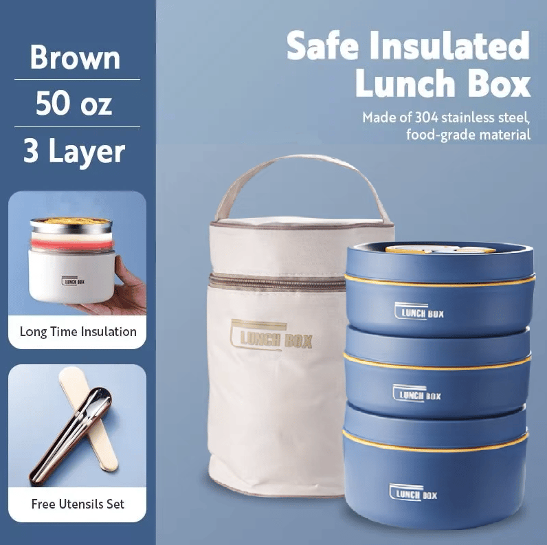 (Last Day Promotion 49% OFF) Portable Insulated Lunch Container Set - BUY 2 FREE SHIPPING mysite