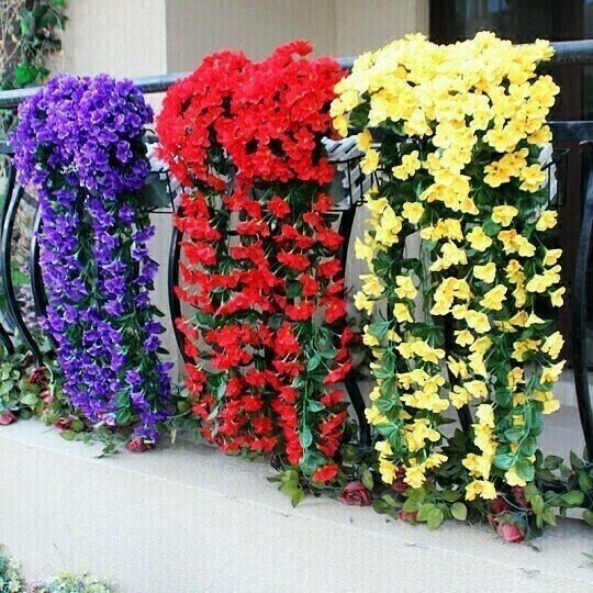 🎄🎁Holiday sale🌺Vivid Artificial Hanging Orchid Bunch🌷 mysite