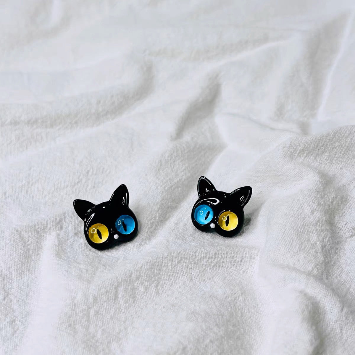 💐Funny Cat Monster Ring Earrings Set💝