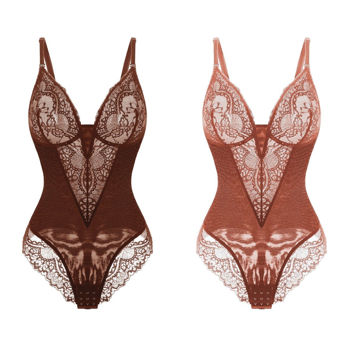 Deep-V Neck Lace Thong Bodysuit ( Buy 3 Free Shipping ) mysite