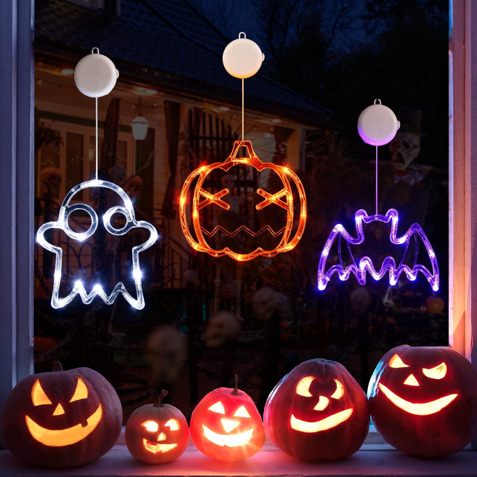 ✨Hot Sale✨ 2023 Upgrade Halloween Window Lights  Decorations mysite