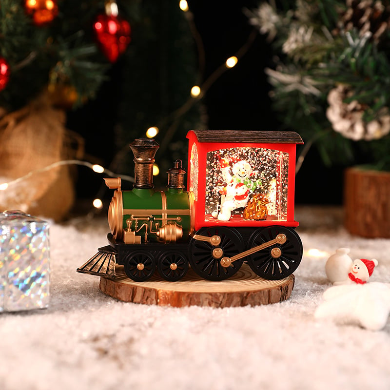 🎉🎅Christmas Gift Music Box Train💝 Music Box Crystal Ball Ornaments mysite
