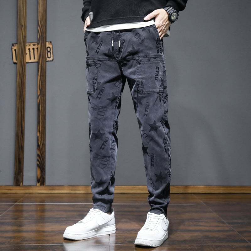 Six-pocket Stretch Casual Pants with Jacquard Pattern (Buy 2 Free Shipping) mysite