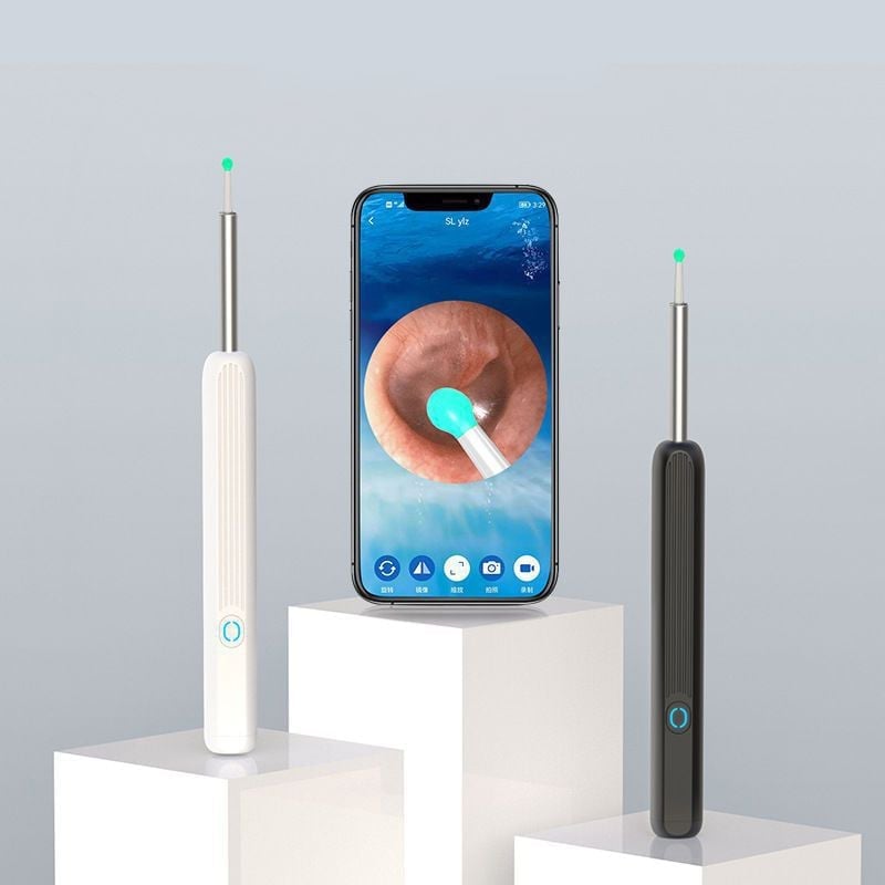 (🔥Last Day Promotion 50% OFF) Clean Earwax - Wi -Fi Visible Wax Elimination Spoon,USB 1080P HD Load Otoscope