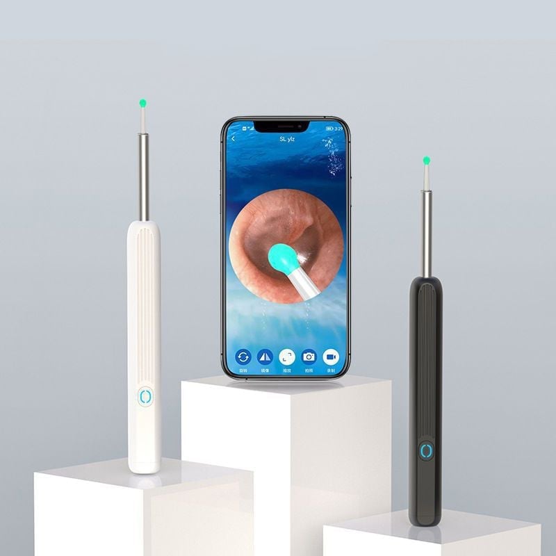 (🔥Last Day Promotion 50% OFF) Clean Earwax - Wi -Fi Visible Wax Elimination Spoon,USB 1080P HD Load Otoscope mysite