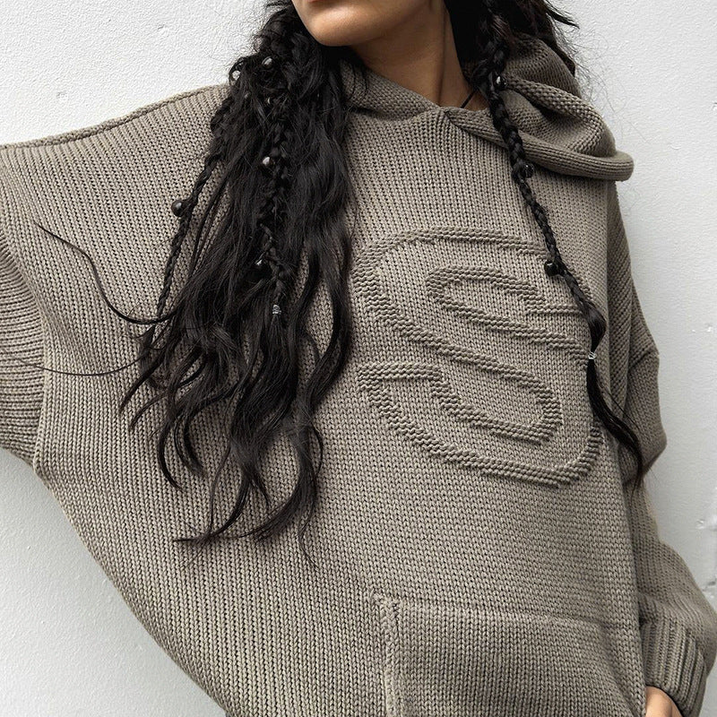 S Embossing Knitting Hoodies mysite