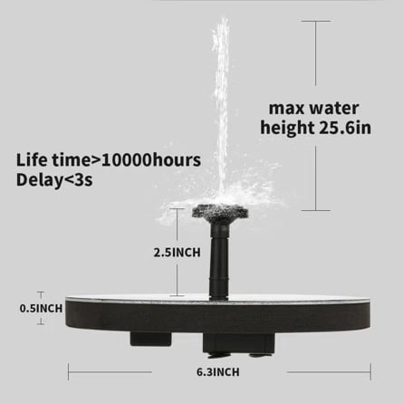 🎁Best Mother's Day Gift Of 2023🎁 - Solar outdoor fountain-The perfect garden decoration mysite