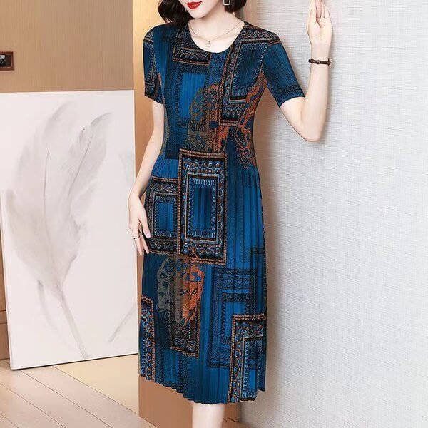 Fashionable Pleated Dress mysite