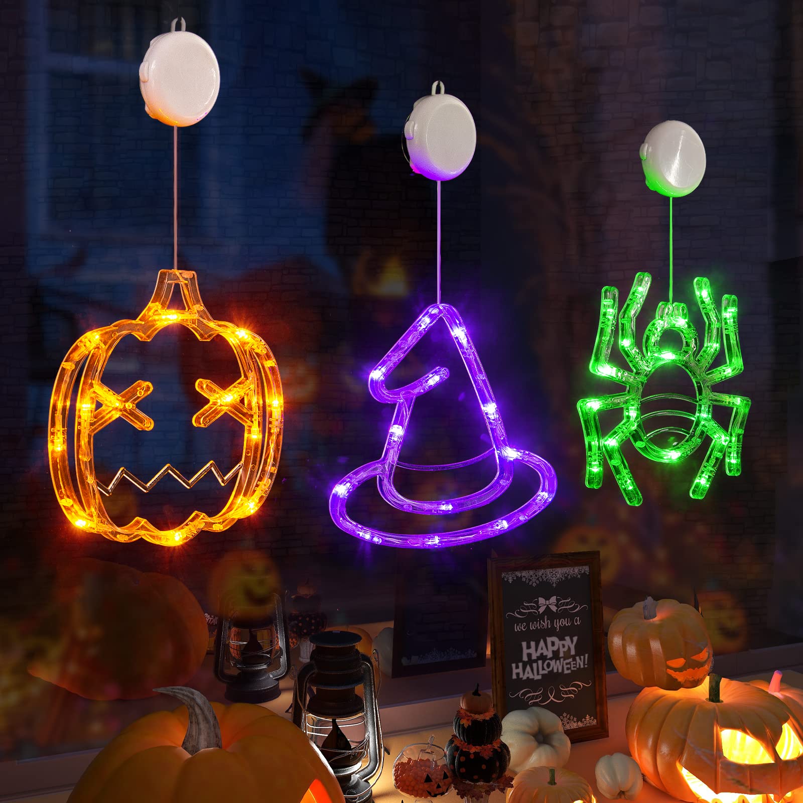 ✨Hot Sale✨ 2023 Upgrade Halloween Window Lights  Decorations mysite