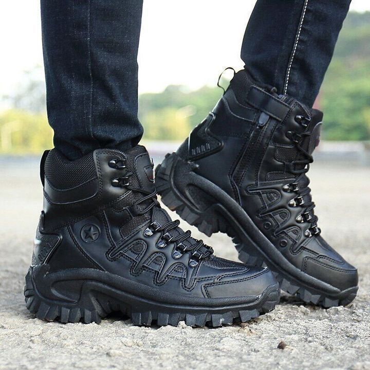 Men Outdoor Waterproof Non-Slip Hiking Boots Combat Boots - Free shipping worldwide! mysite