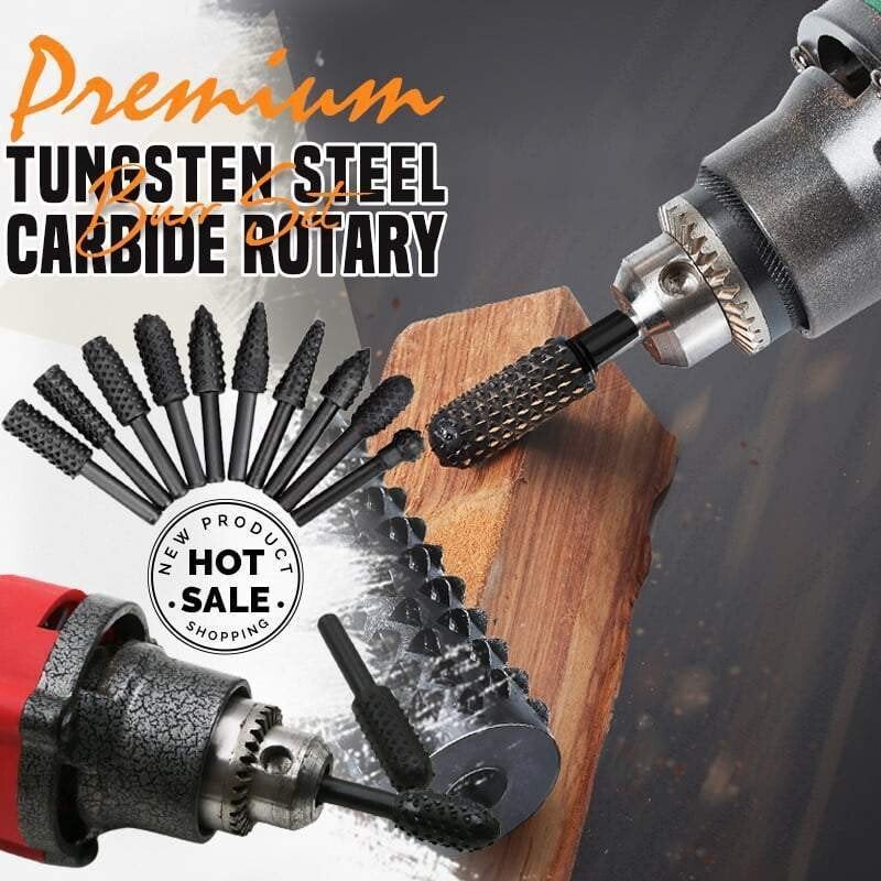 🔥Hot-Sale--Premium Tungsten Steel Carbide Rotary Burr Set 🔥