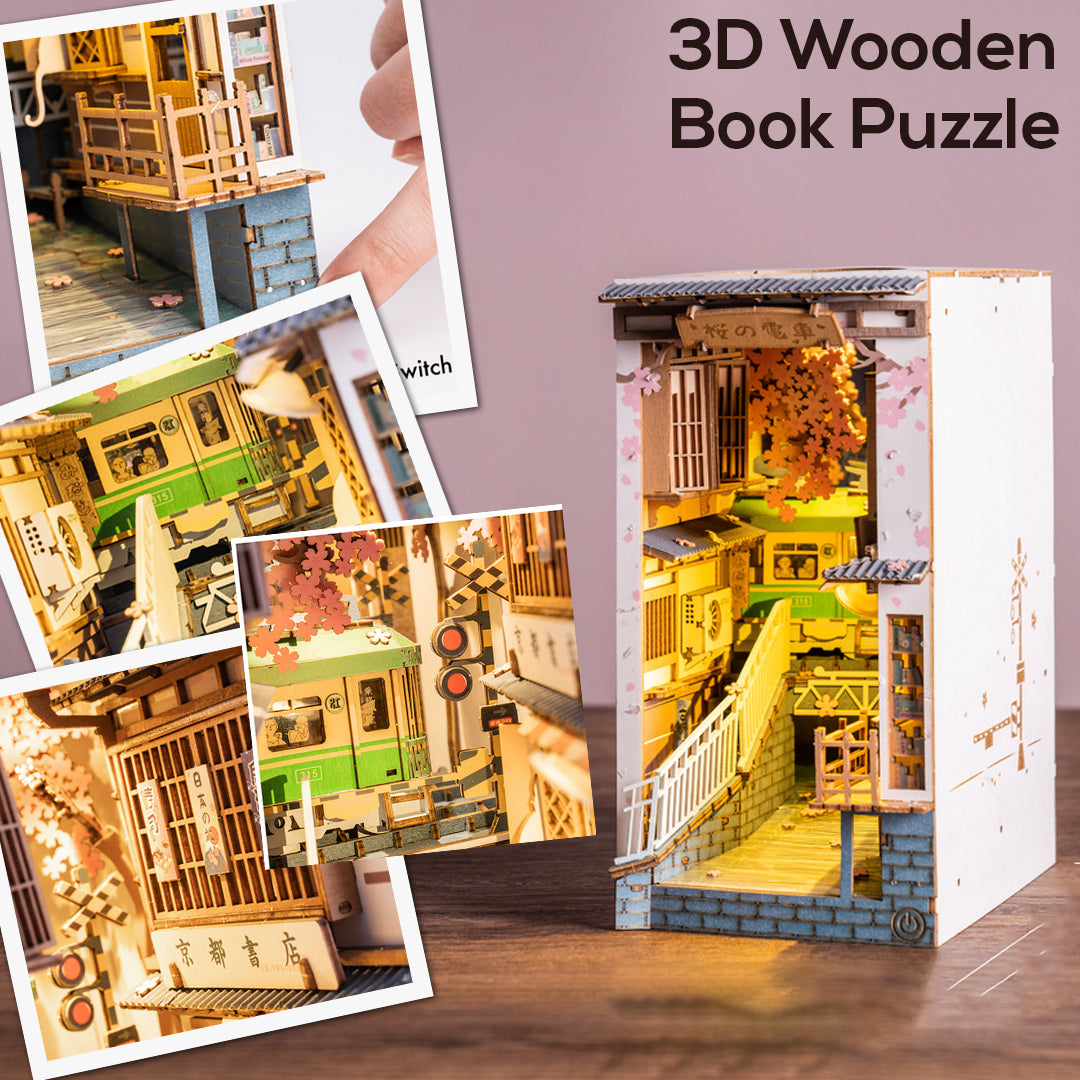 3D Wooden Book Nook Puzzle mysite