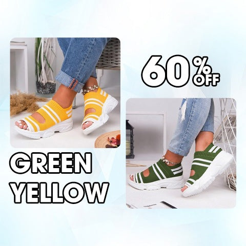 🔥💰Last Day Promotion 70% OFF!👭 Leather Orthopedic Arch Support Sandals Diabetic Knitting Walking Sandals. mysite