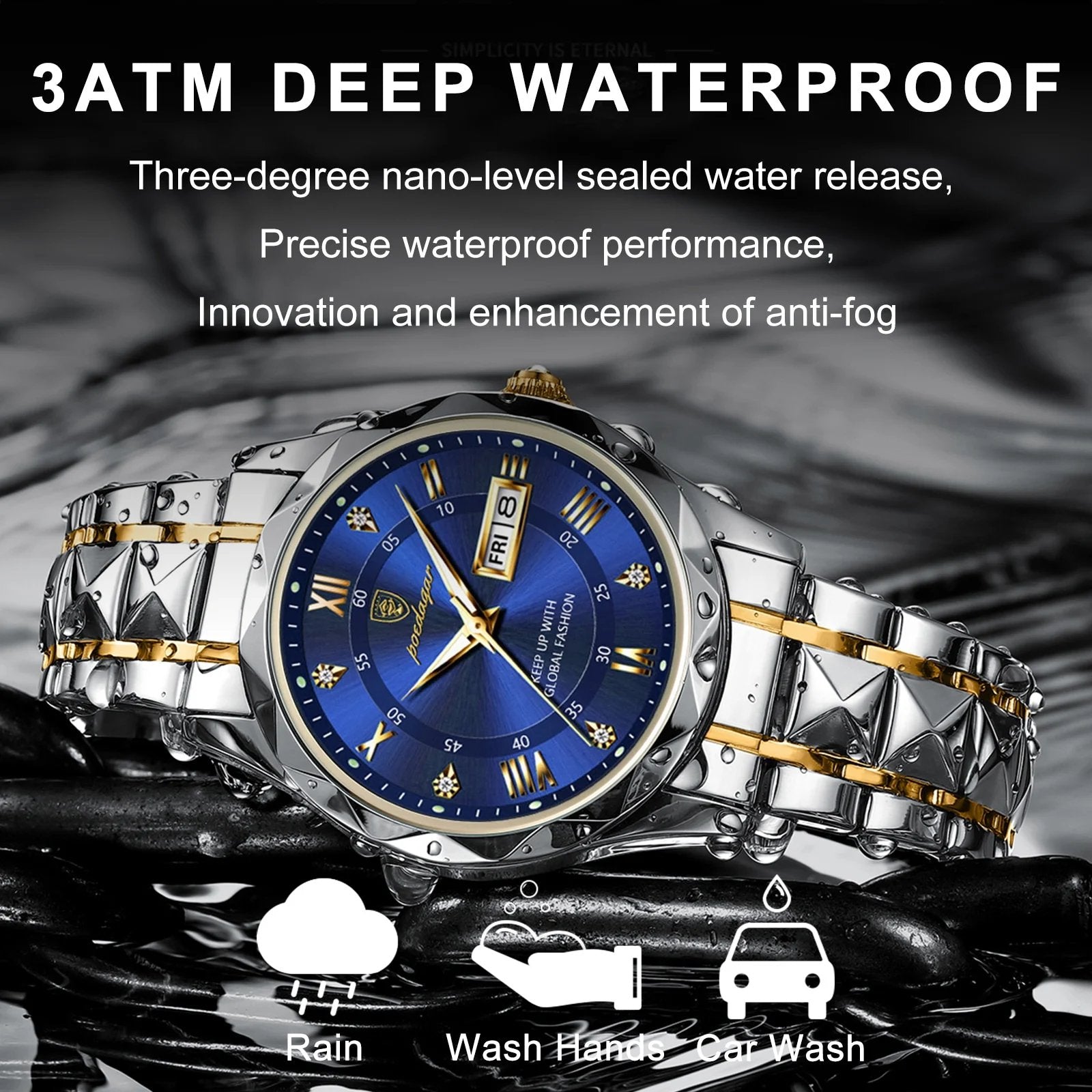 Waterproof Top Brand Luxury Man Wristwatch With Luminous mysite