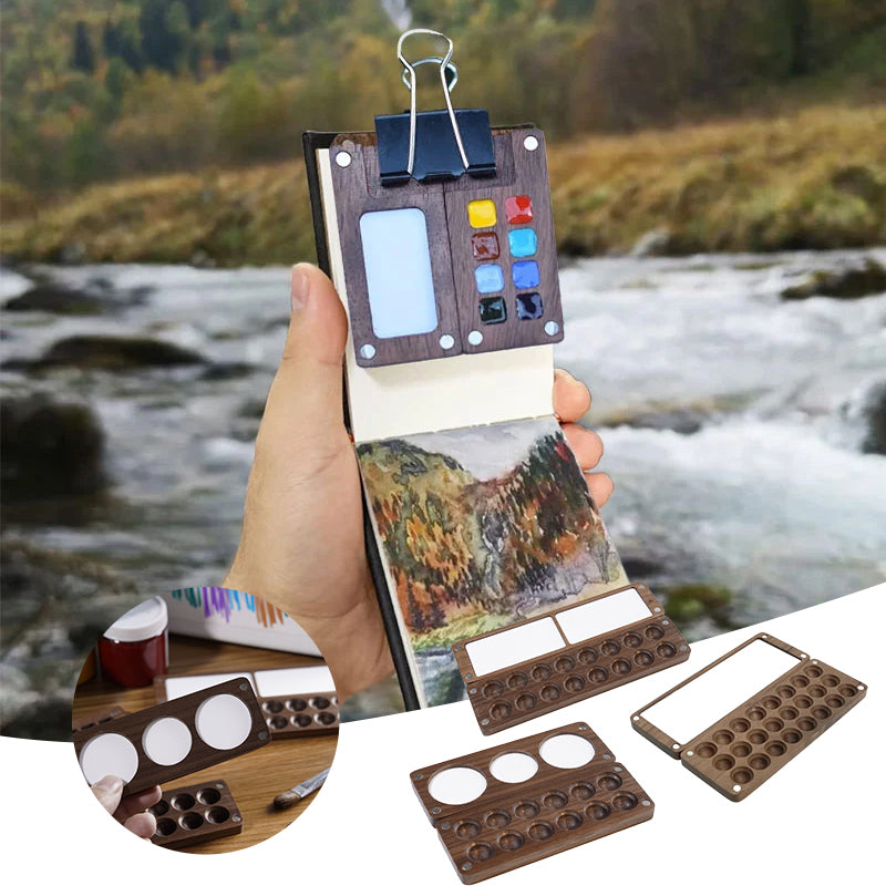 Portable Walnut Watercolor Palette mysite