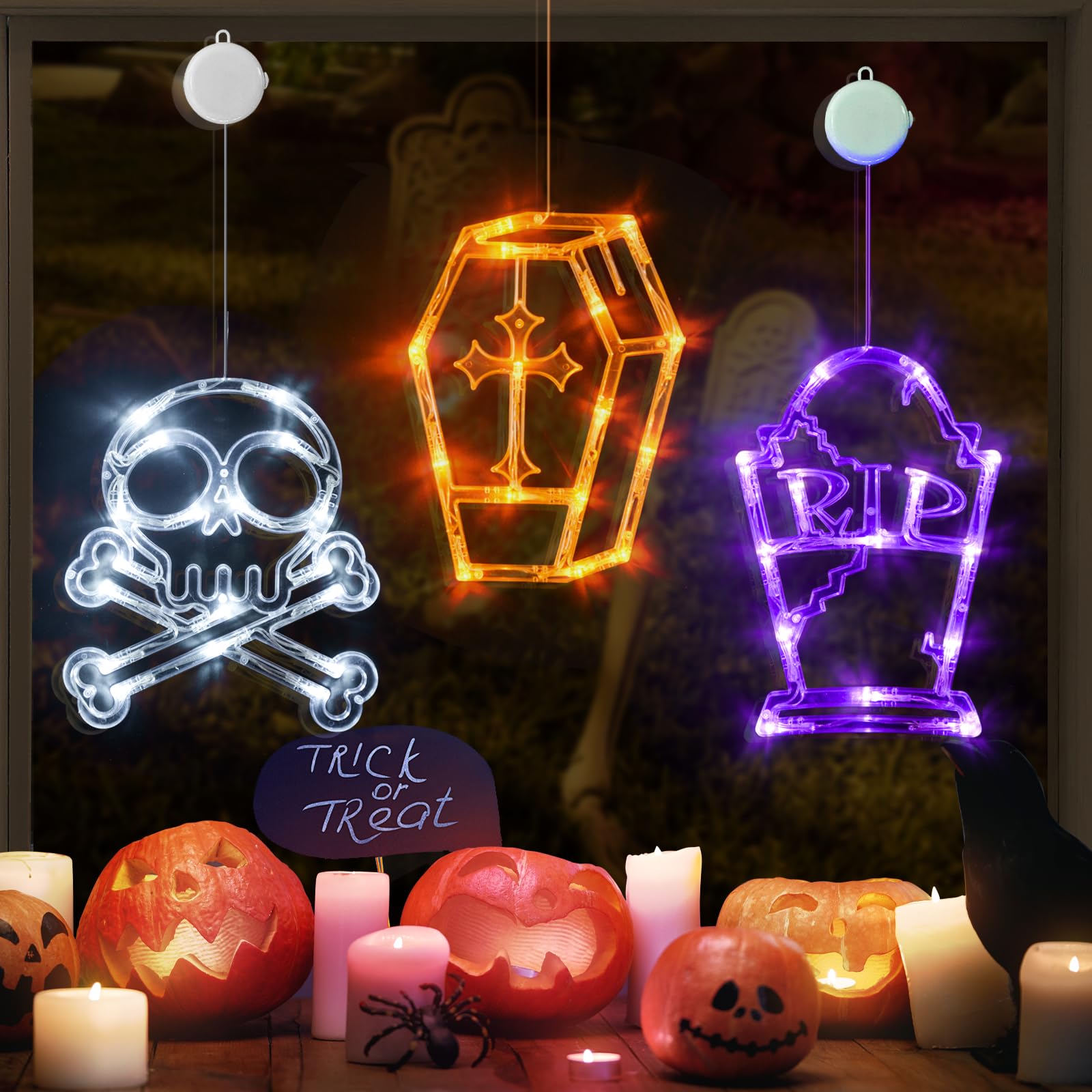 ✨Hot Sale✨ 2023 Upgrade Halloween Window Lights  Decorations mysite