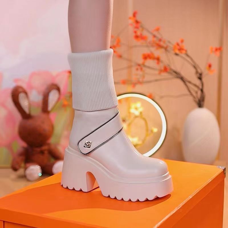 🔥Hot Sale/Free Shipping🔥Women's Platform Chunky Heel Knee High Boots（Free shipping！）