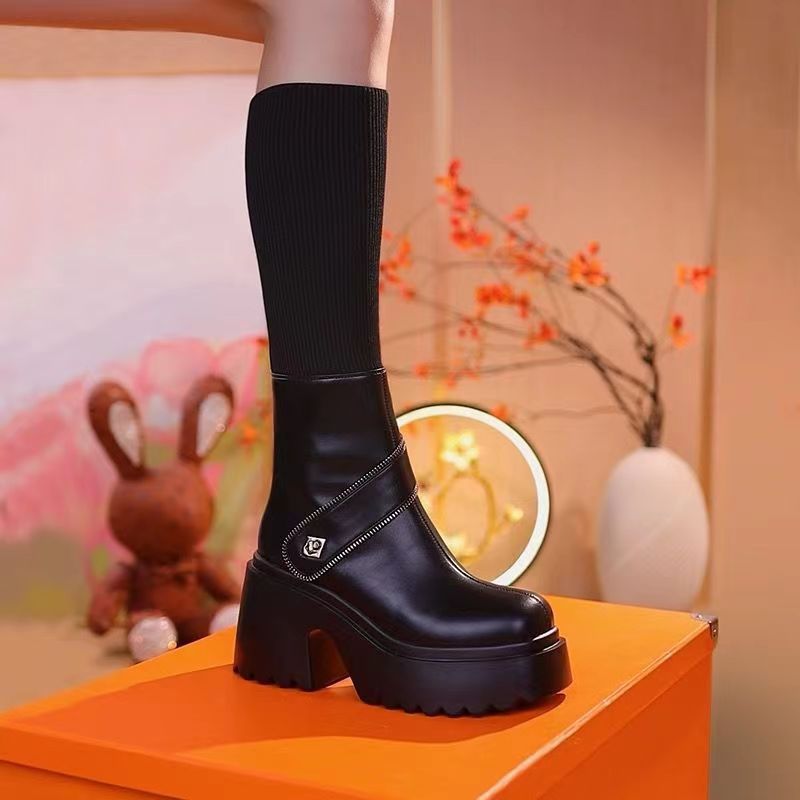 🔥Hot Sale/Free Shipping🔥Women's Platform Chunky Heel Knee High Boots（Free shipping！） mysite